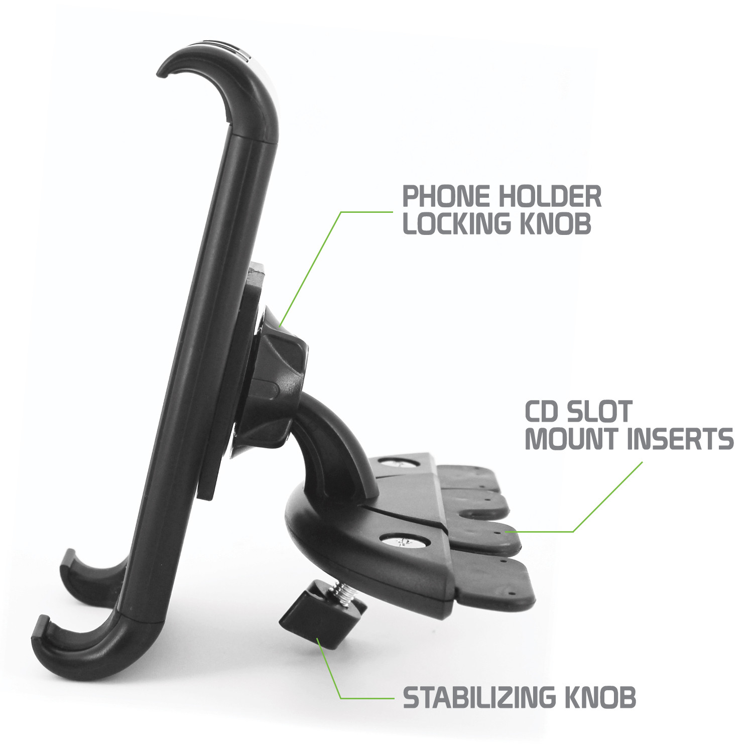 Tablet Holder, Universal Car CD Slot Phone and Tablet Mount Cradle