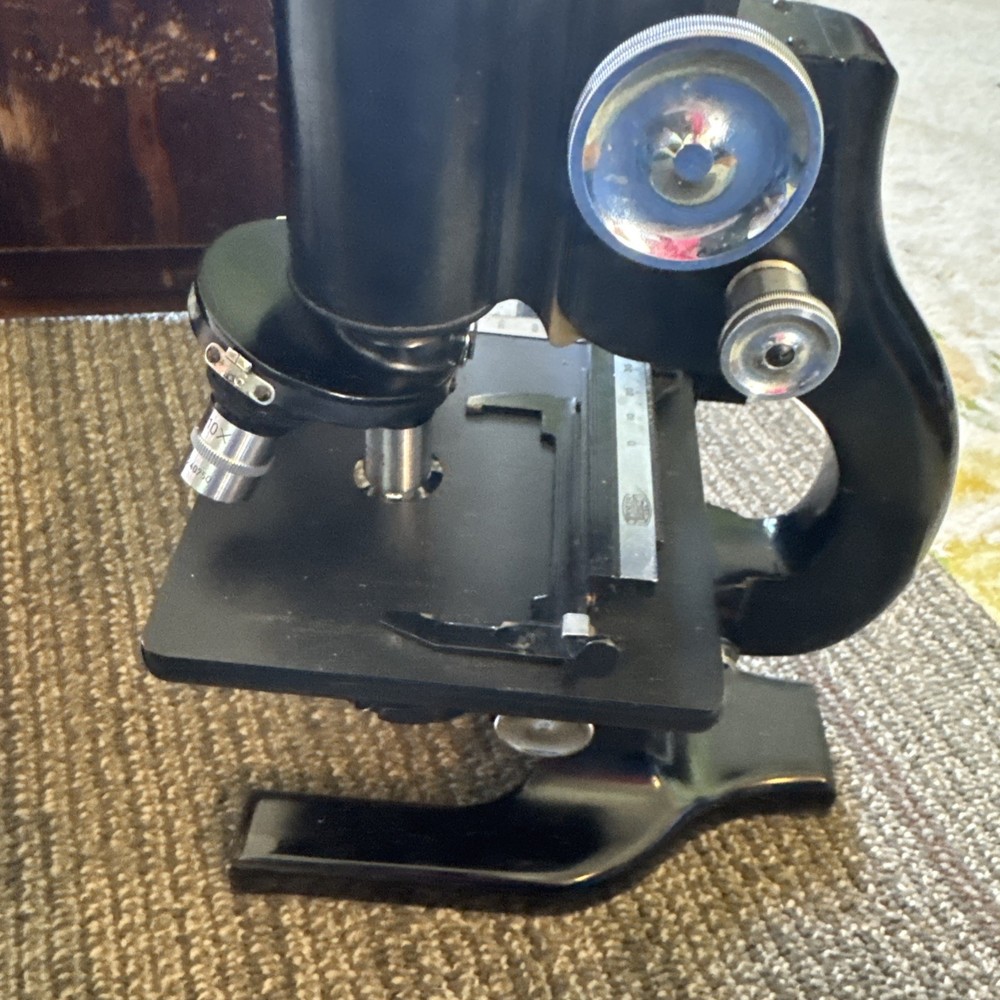 Spencer Buffalo Microscope U.S. NAVY WWII & Storage Box