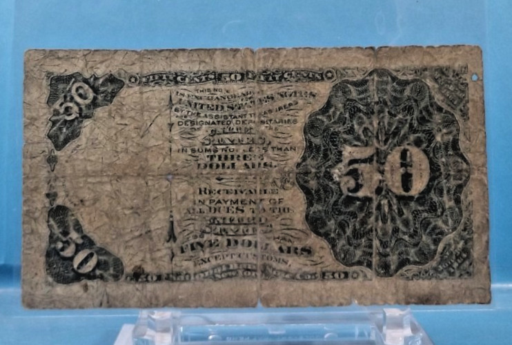 1869 50 Cent - 4th Issue Fractional Currency G/VG - FR1379