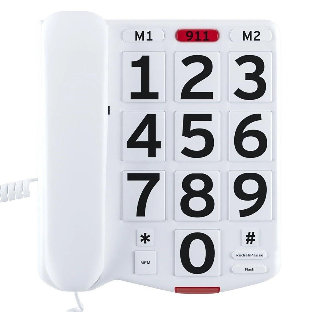 Big Button Phone with Handset Volume