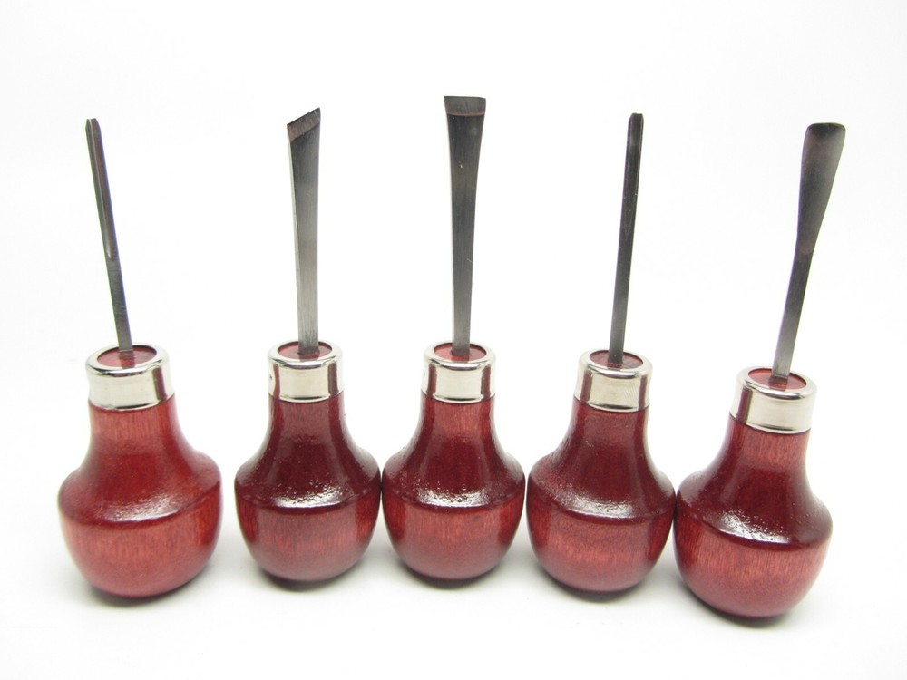 15pc Woodcarving Tools Gunsmith Palm Gouges Chisels Parting Veiner RAMELSON USA