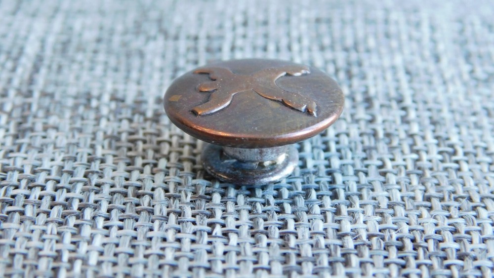 Antique Vtg Uniform Work Stud Button Aprx: 11/16" #816-B