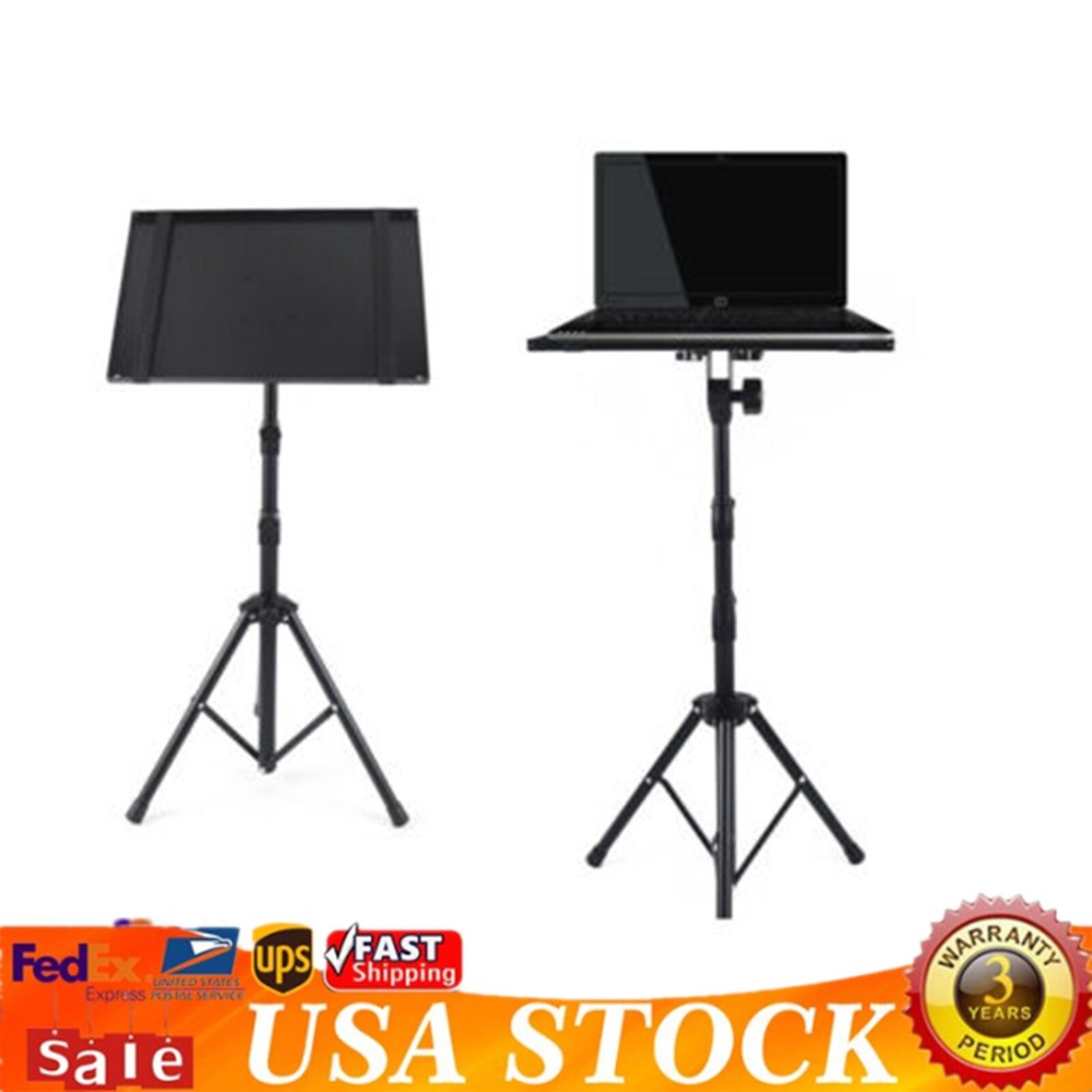 Rolling Adjustable Laptop Stand overbed Table Mobile Tripod Stand Laptop Table