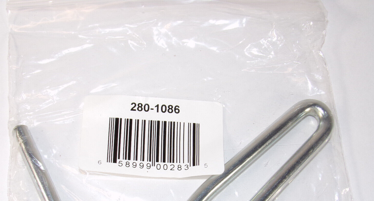 AllPoints 280-1086 Double Pot Rack Hooks, Zinc-Plated Steel (Set of 5)