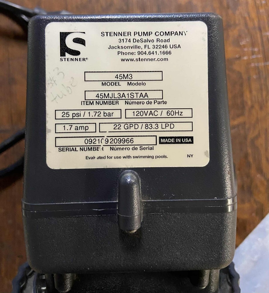 Stenner Chemical Feed Pump 45M3