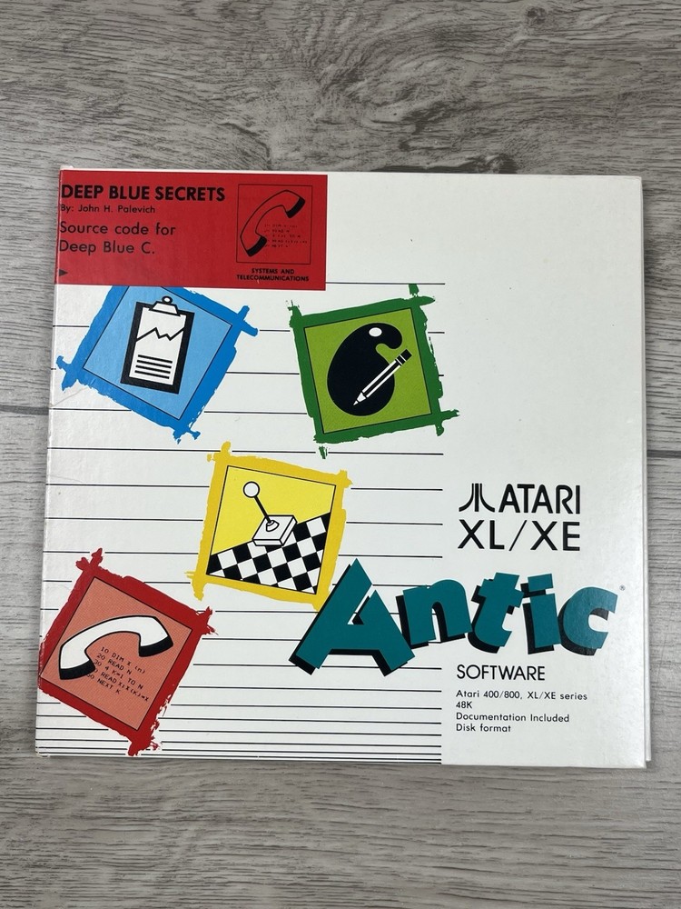 DEEP BLUE SECRETS - Atari 400/800 Computer APX-20179 Software (NO DISK)