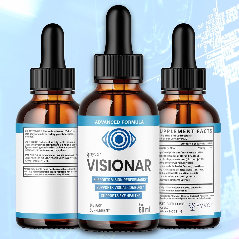 (1 Pack) Visionar Drops Enhance Vision, Support Healthy Eye Function 30 Servings
