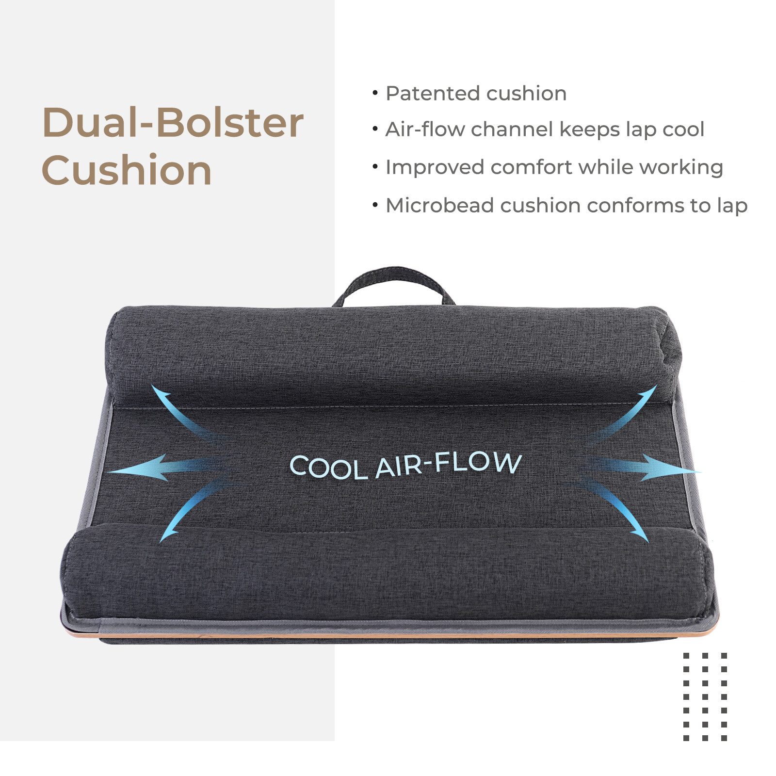 Lap Desk Table Laptop Cushion Bed Tray Cushioned Computer Tablet Support