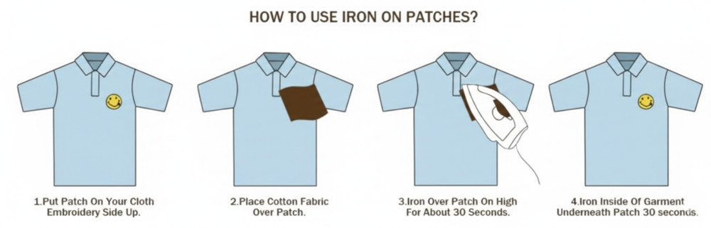 Iron-on goose patch, embroidered goose patch