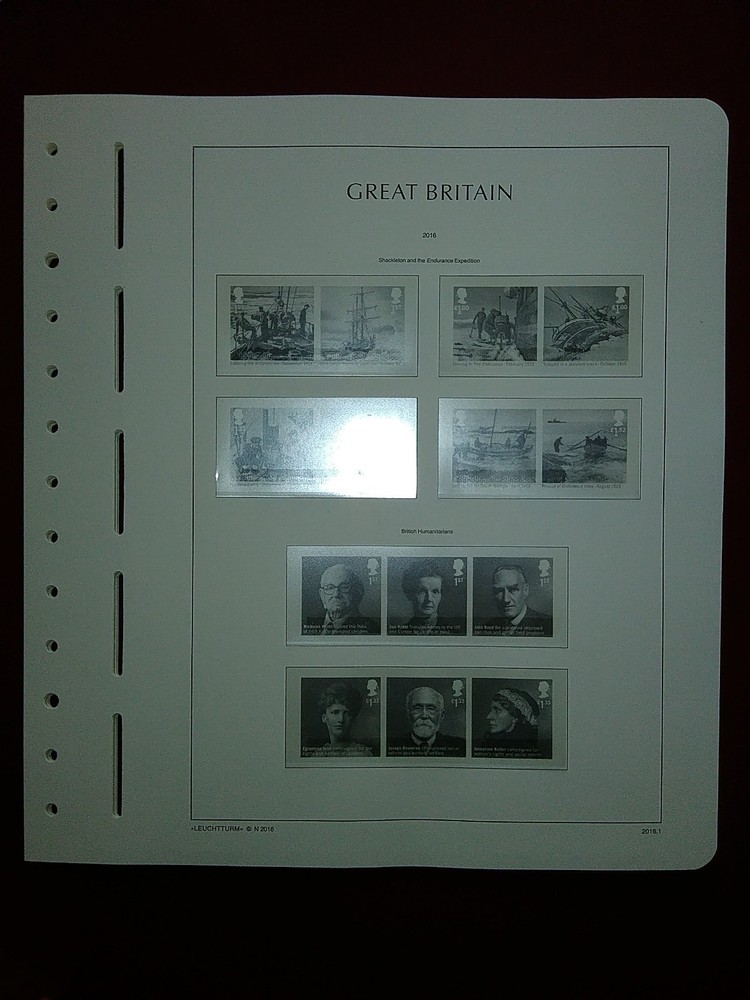 LIGHTHOUSE Commemorative Hingeless album pages Great Britain 2016 Used R201601