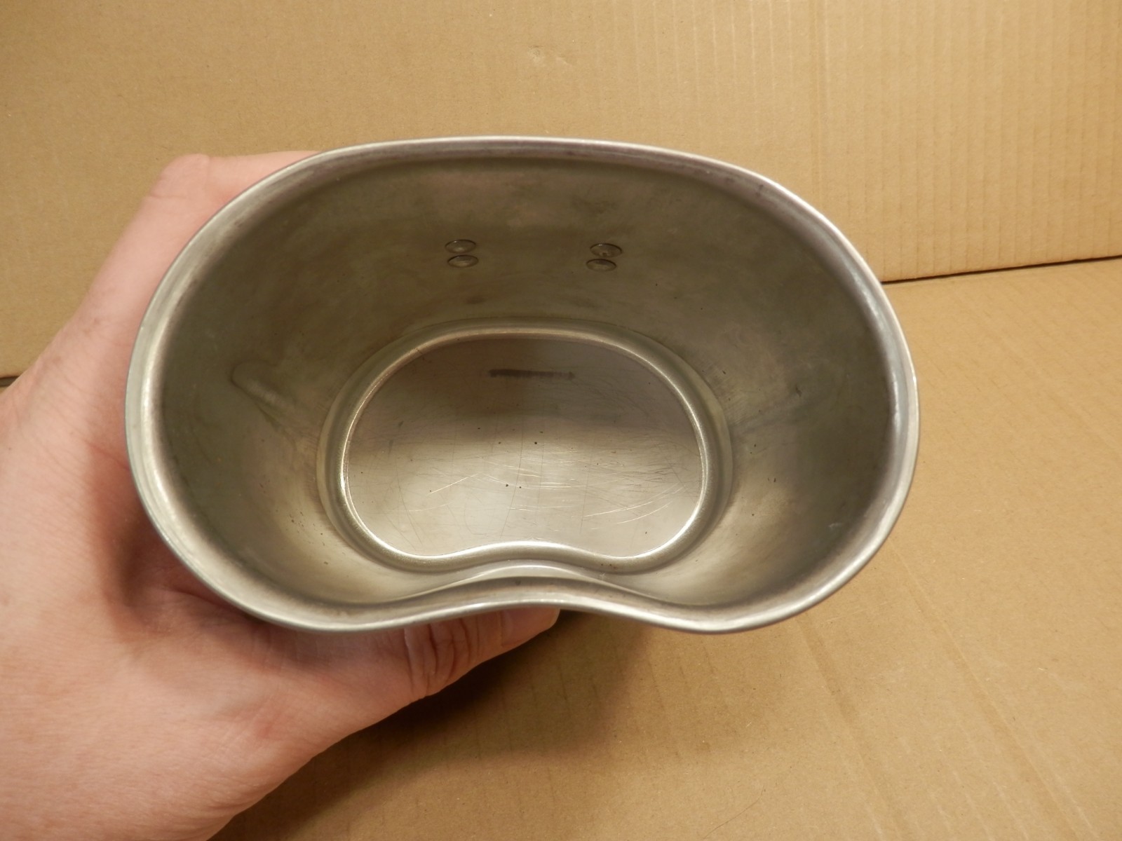 Vintage 1953 Mirro US Army Canteen & Undated Rogers Akorn Ohio Canteen Cup