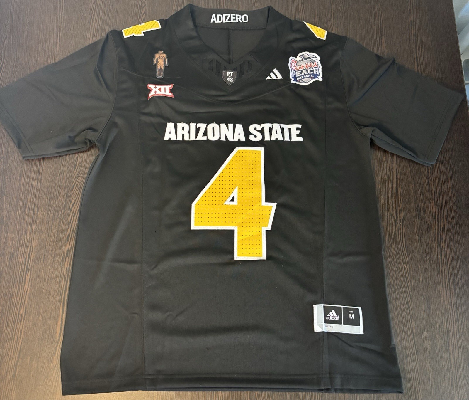 ASU Cam Skattebo Jersey W/Peach Bowl Patch! Fast Shipping !