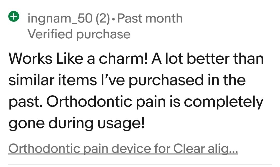 Orthodontic pain device & Case for Clear aligners Better than Viber20