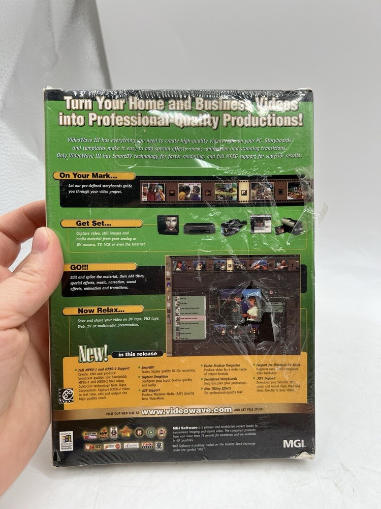 VideoWave III-PC CD Digital Video Editting Effect Tools For Win 98/ NT Sealed