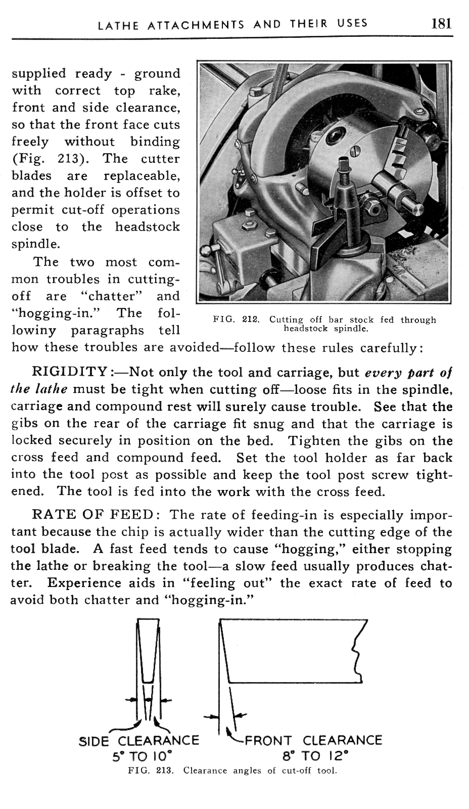 Atlas Craftsman Manual of Metal Lathe Operation Book for 10" and 6" 0032