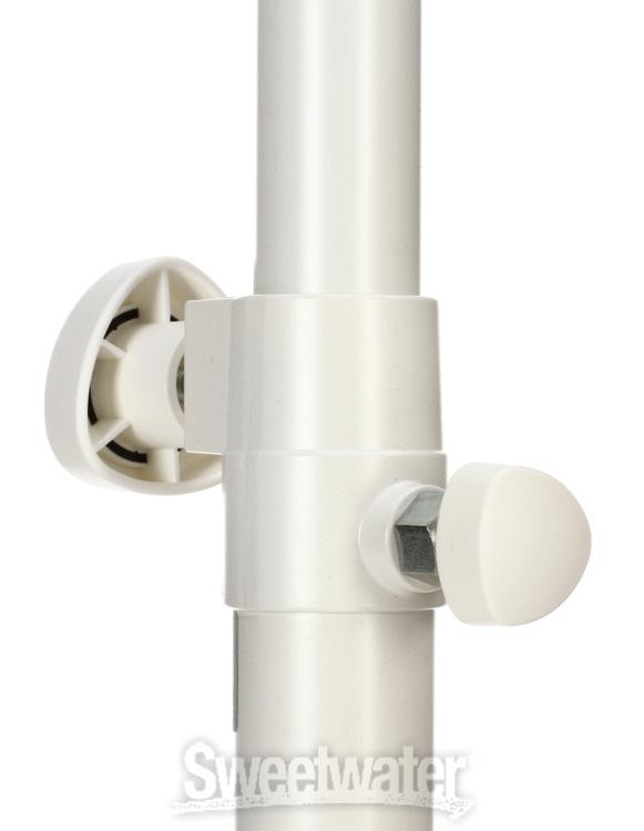 K&M 26735 Round Base Speaker Stand - White