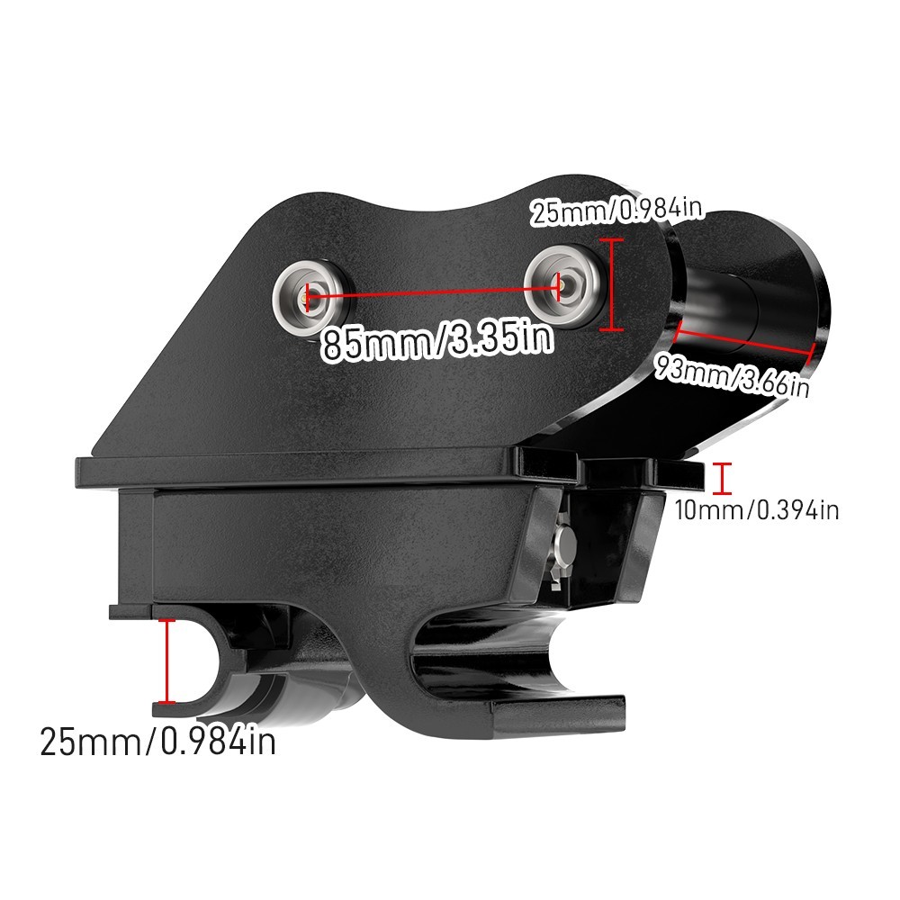 Attachment Quick Hitch Coupler For Mini Excavator 0.8-1.5Ton Free delivery