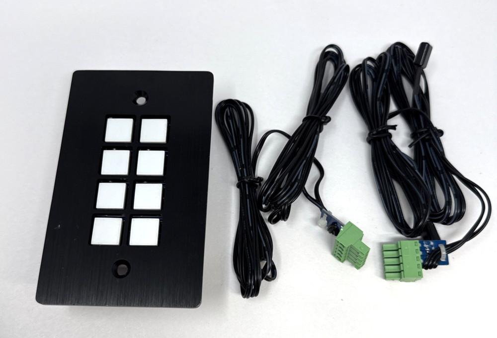 Muxlab 8 Button RS232 / IR Control Panel 500816 ~ No Power Supply ~ Untested