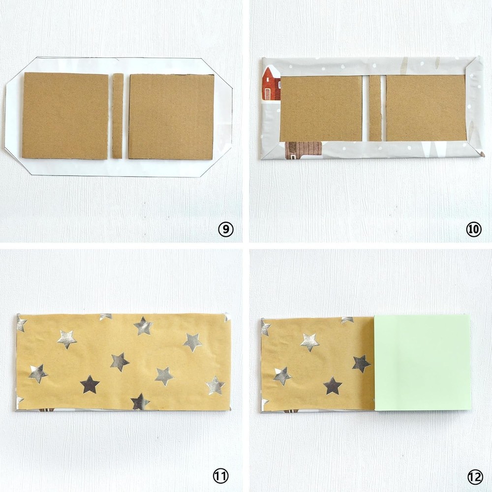 Complete 6-Piece Scrapbooking Stencil Kit for Creative Bookbinding Essentials