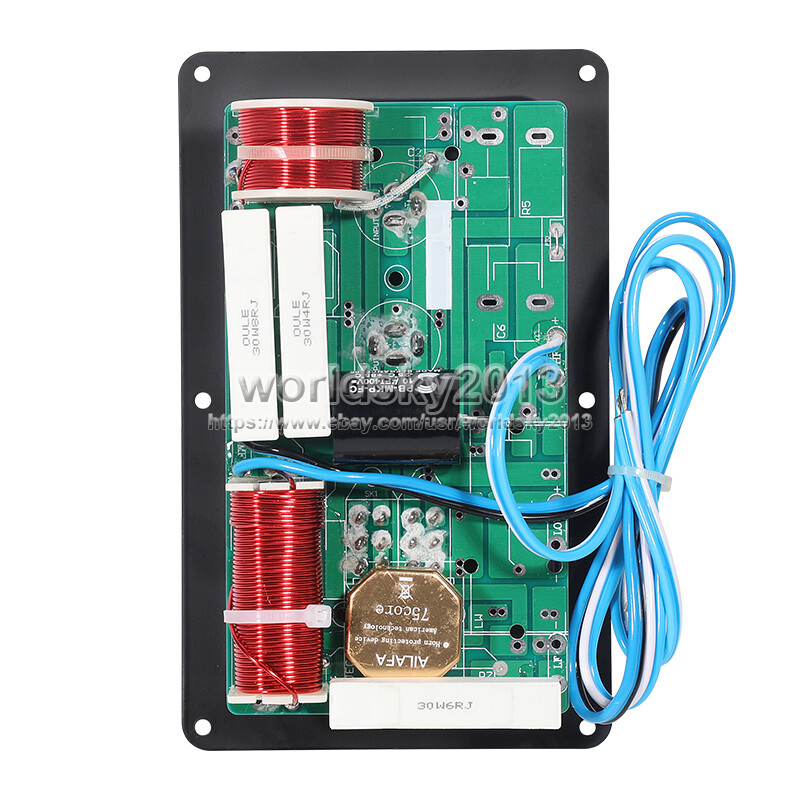 1pcs 800W 2 Way High-Low Speaker Frequency Divider Crossover Filter Junction Box