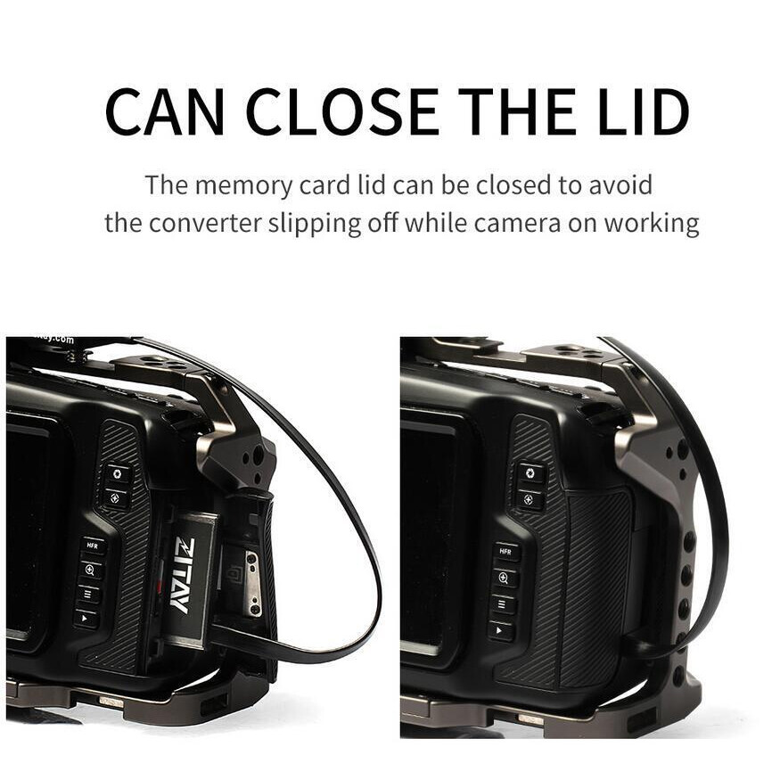 ZITAY CFAST TO SSD MSATA M2 Card Coupler Adapter Fit For BMPCC 4K 6K ZCAM E2