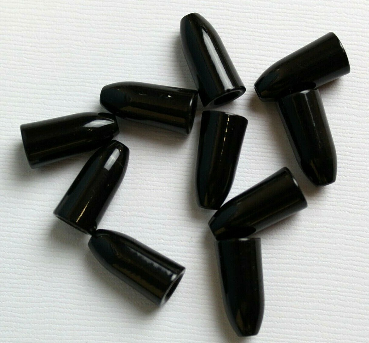 Dr Scotts Tungsten Bullet Worm Fishing Weights Hard Finish 10 Pack FAST SHIP