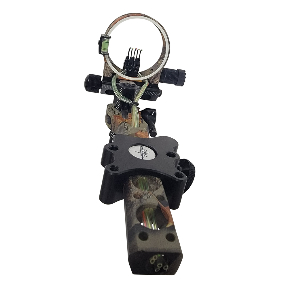 SAS Essence 019" Bow Sight with Micro Adjust Detachable Bracket LED Sight Light