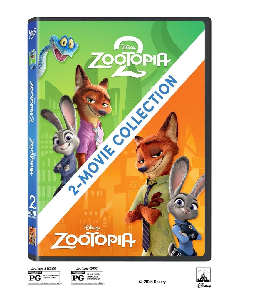 Zootopia 2 / Zootopia (DVD) NEW