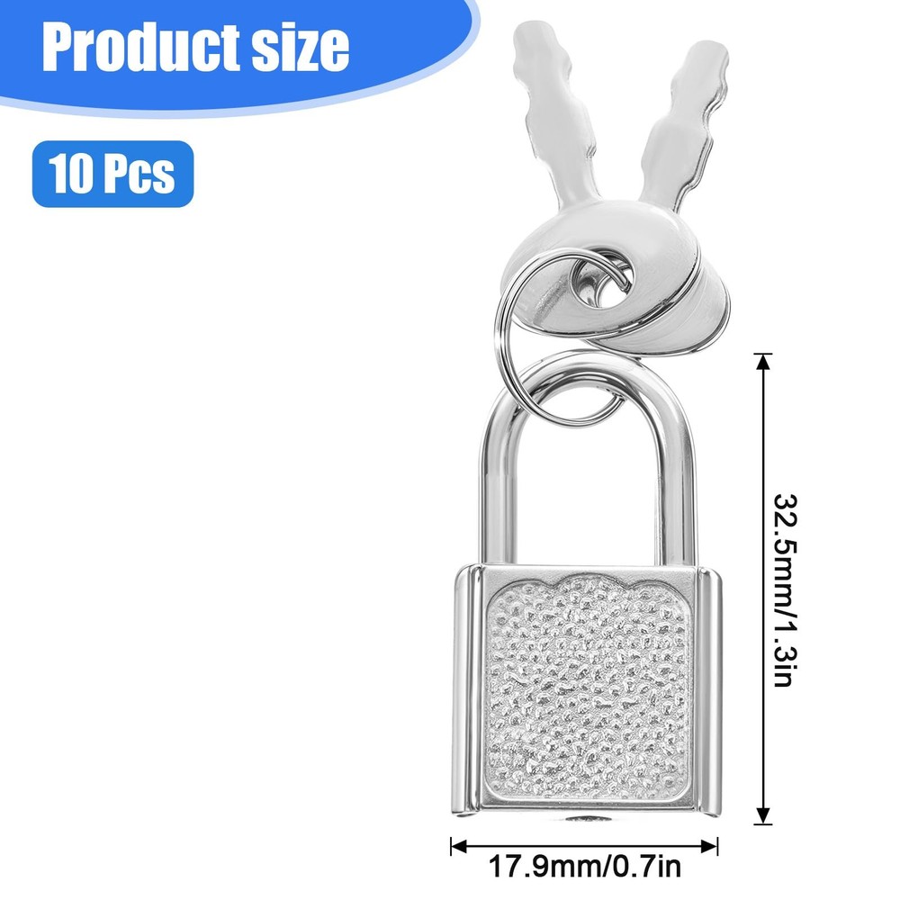 Mini Cute Diary Padlock Tiny Small Luggage Locks with Keys for Jewelry Boxes