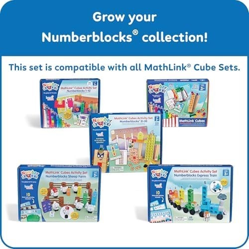 Numberblocks Mathlink Cubes Set Kids Educational Toys Preschool Learning