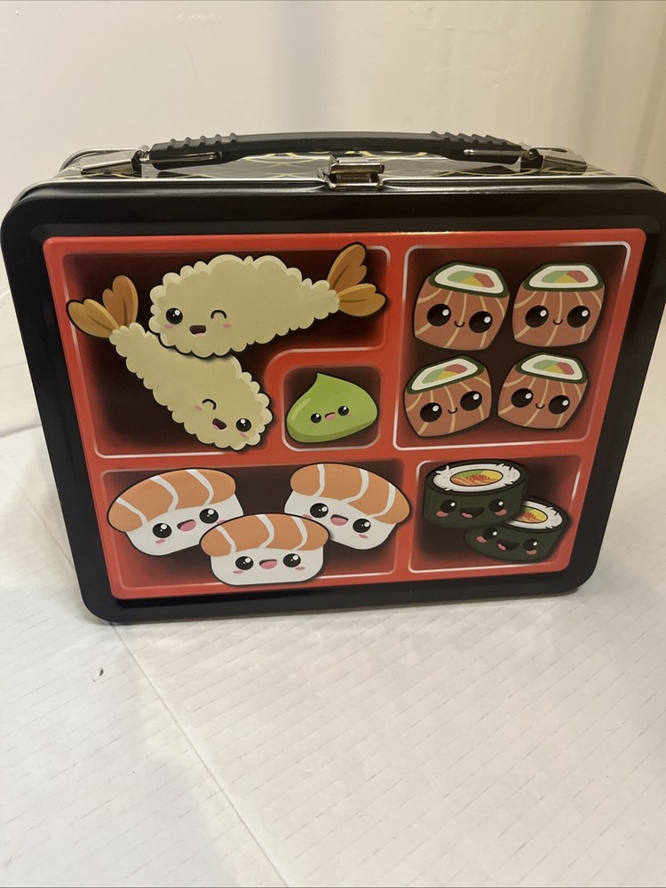 Bento Embossed Tin Lunch Box - Collectible