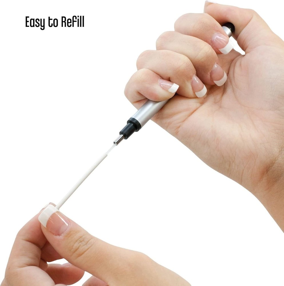 Precision Round 2.3mm Mono Zero Eraser - Refillable, Lightweight, Silver