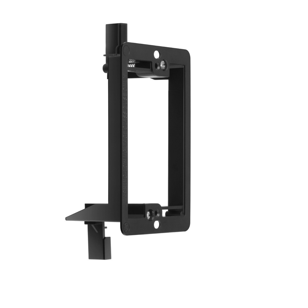 25pcs Single Gang Low Voltage Mounting Bracket Black for Low Voltage Cables
