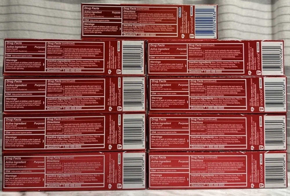 9 Pack: Colgate Optic White Stain Fighter Toothpaste Clean Mint Paste, 4.2 oz