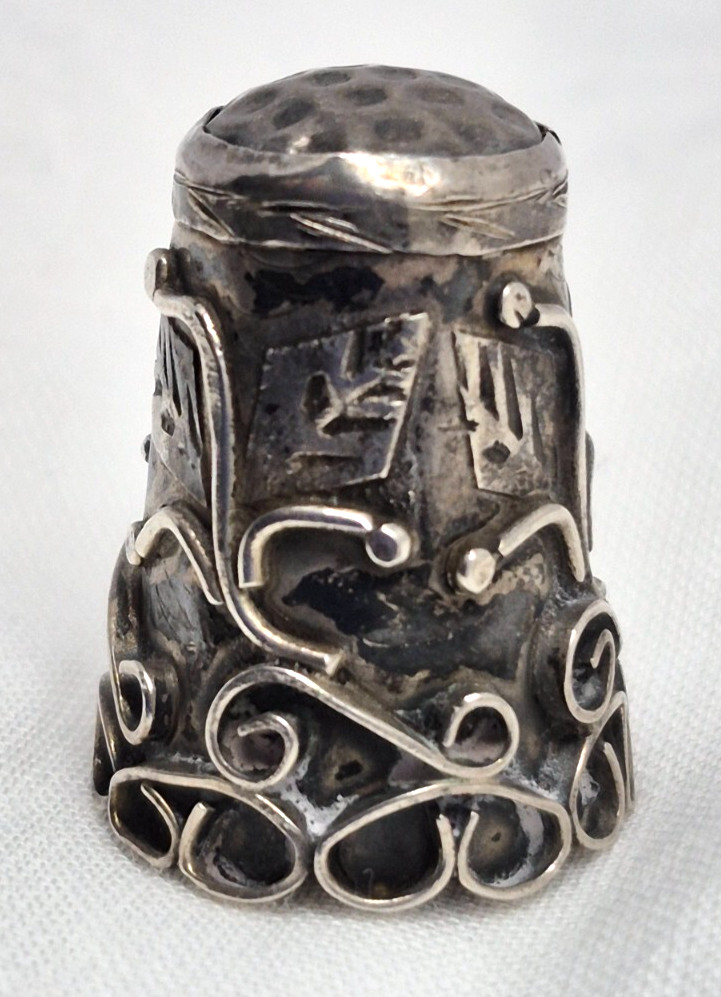 Vintage TAXCO Mexico Sterling Silver Thimble