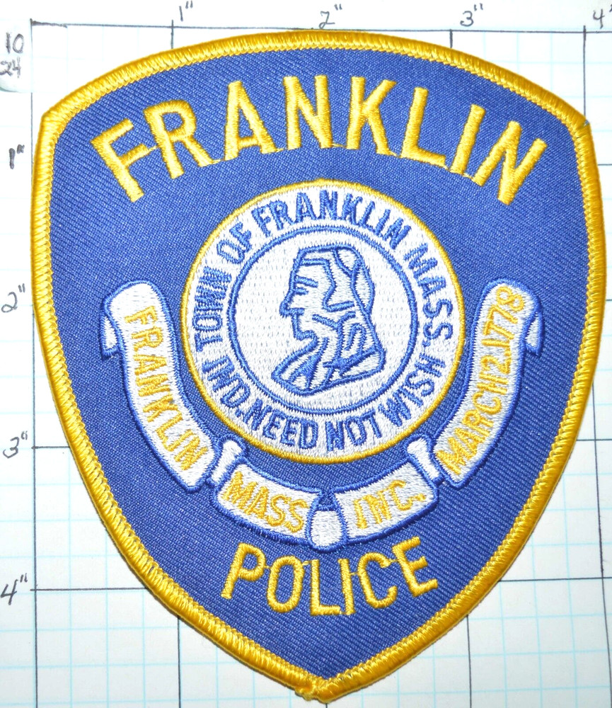 MASSACHUSETTS, FRANKLIN POLICE DEPT PATCH