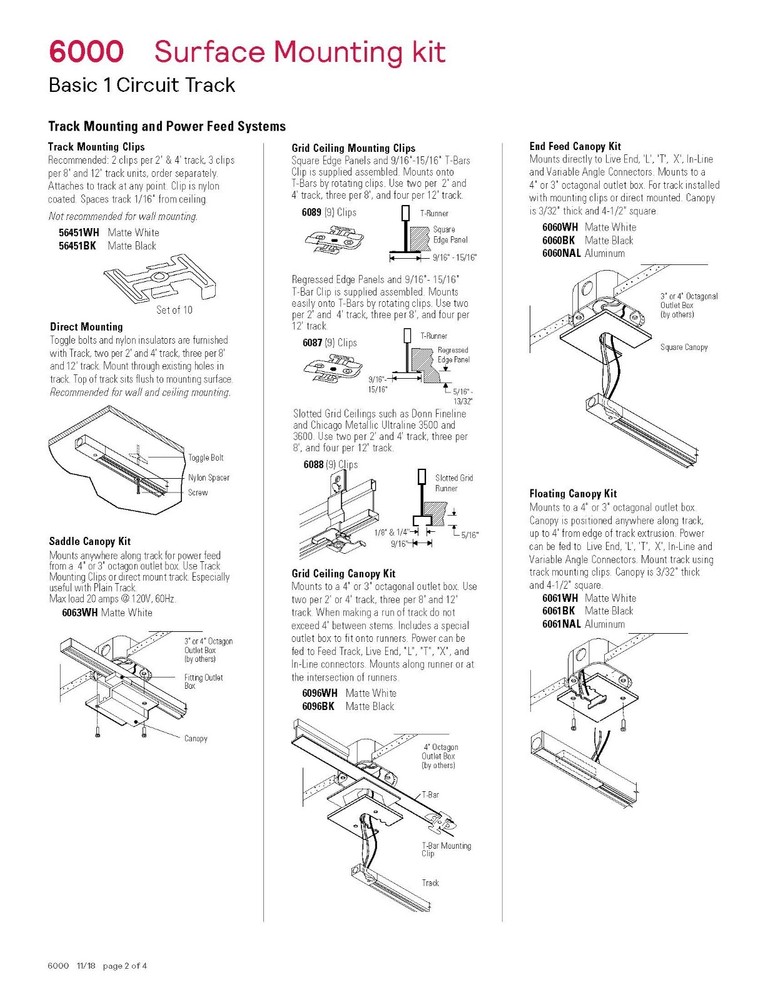 LIGHTOLIER 6008NBK BASIC LYTESPAN TRACK SECTION, SINGLE-CIRCUIT, BLACK, 8-FEET