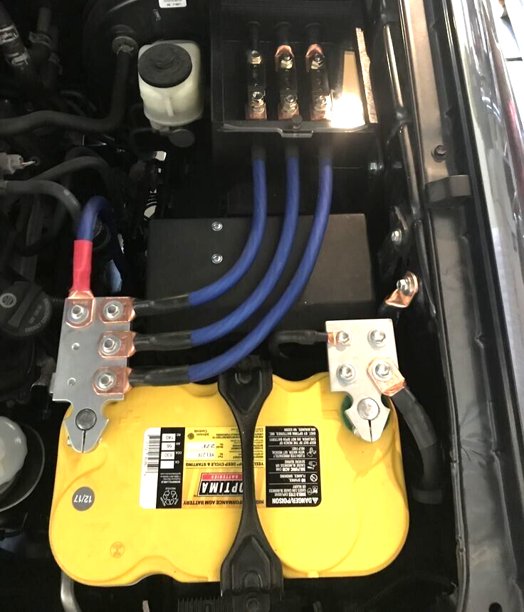 25Ft True 1/0 0 AWG Gauge Power Positive Wire Strand Cable 25' BLACK HI-Quality