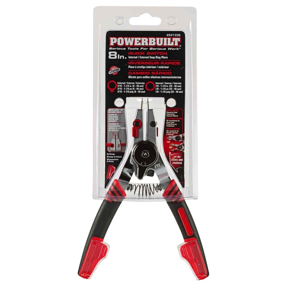 Powerbuilt INT/EXT SNAP RING PLIERS