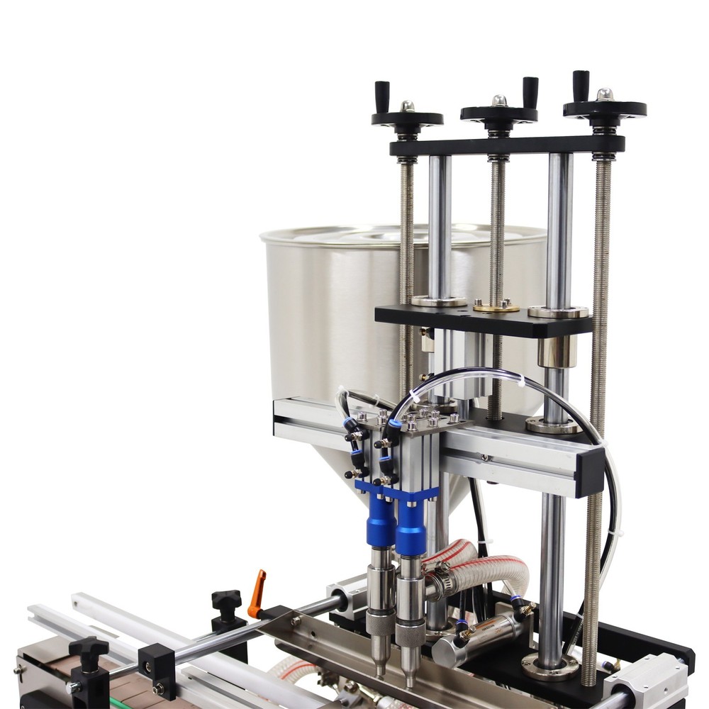 8mm Double Head Automatic Pneumatic Paste&Liquid Filling Machine 10-100ml