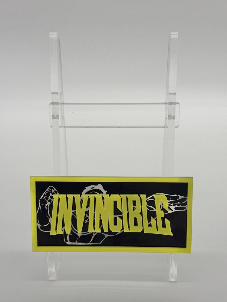 Custom Comic Book Stand - Invincible (Engraved) Laser Cut/Not 3D Prnt
