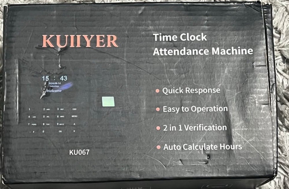 New KUIIYER time clock attendance machine