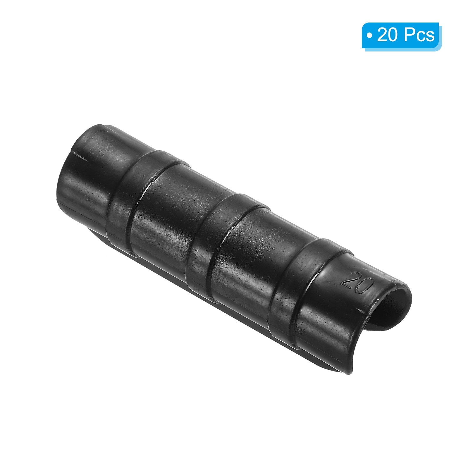 20Pcs 3/4" 20mm Greenhouse Snap Plastic Greenhouse Clamp Clip Tube Black