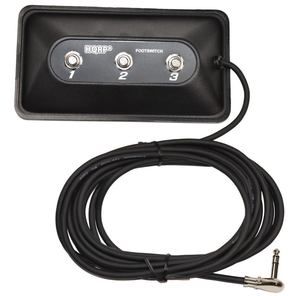 HQRP 3-Button Guitar Amp Footswitch for DigiTech FS3X Replacement