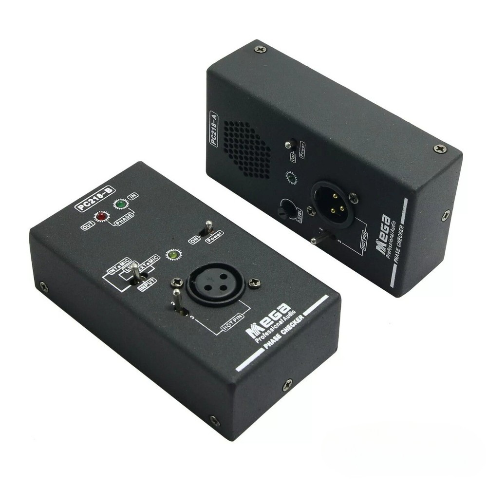 PC218 Phase Polarity Tester Checker Audio Speaker Microphone Sound Testing