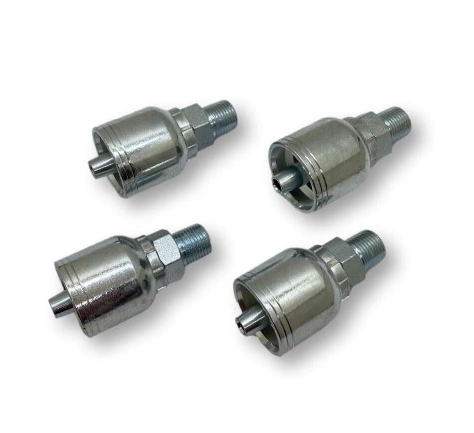 MP-04-02 Crimp Fitting MP Solid 04 x 1/8" NPT (10)