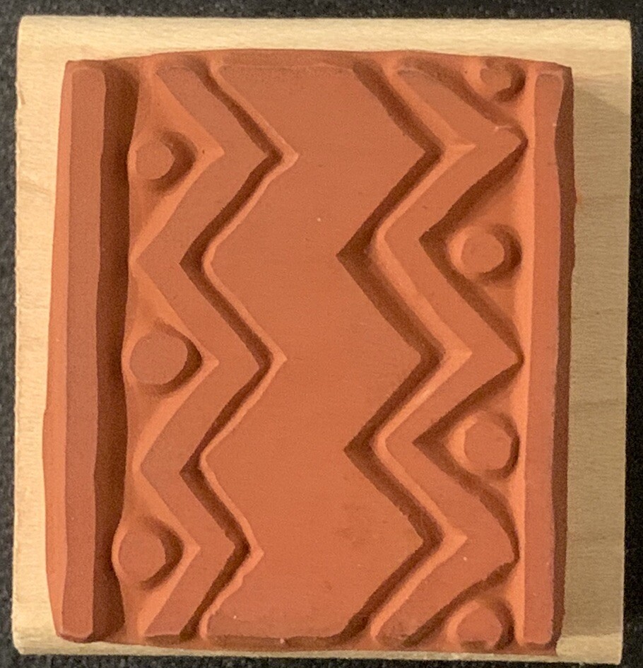 Rubber Stampede Zig Zag Border Rubber Stamp