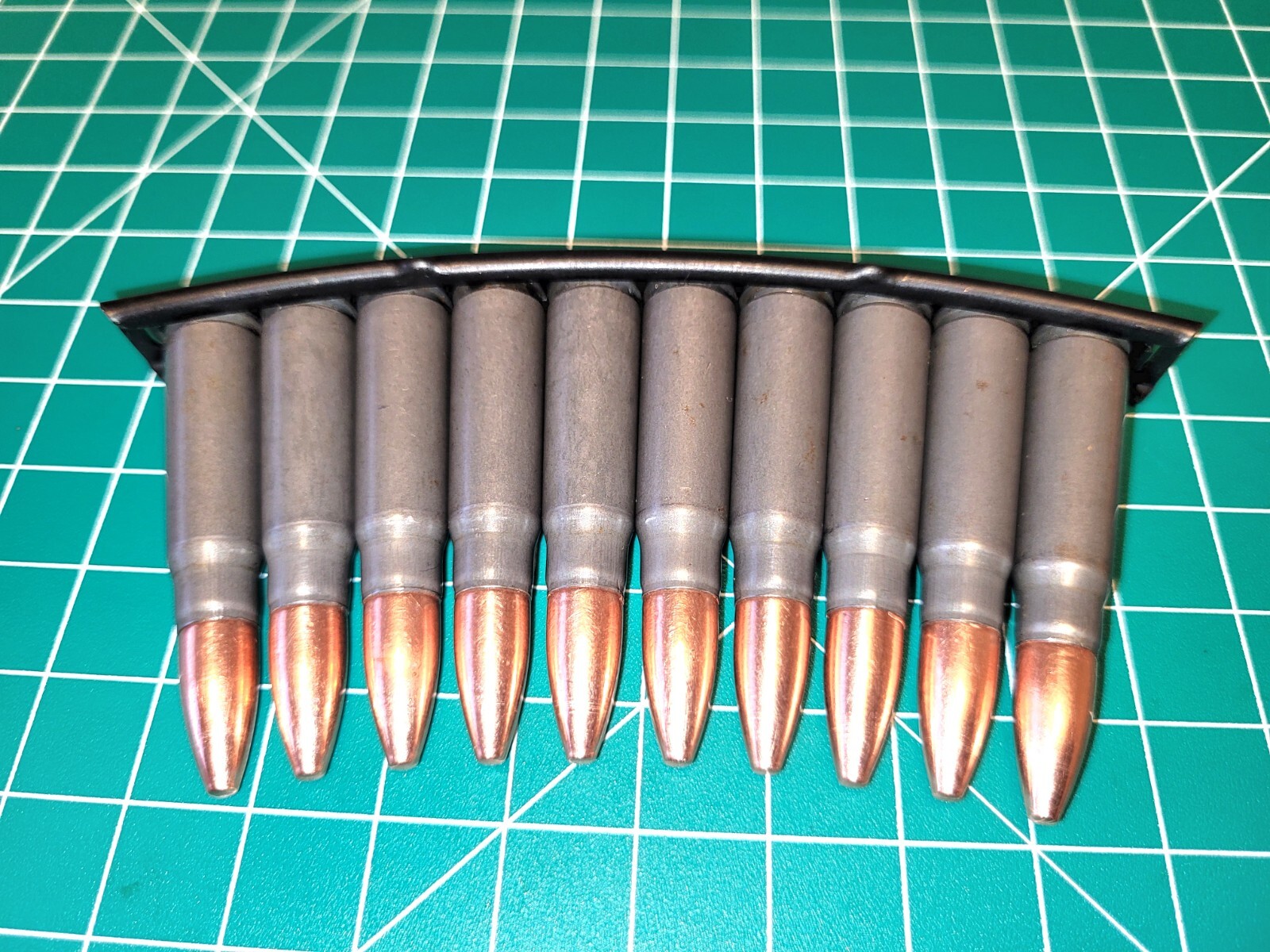 7.62x39 Snap Caps Training Aids On SKS Stripper Clip 10 Pack Steel Case