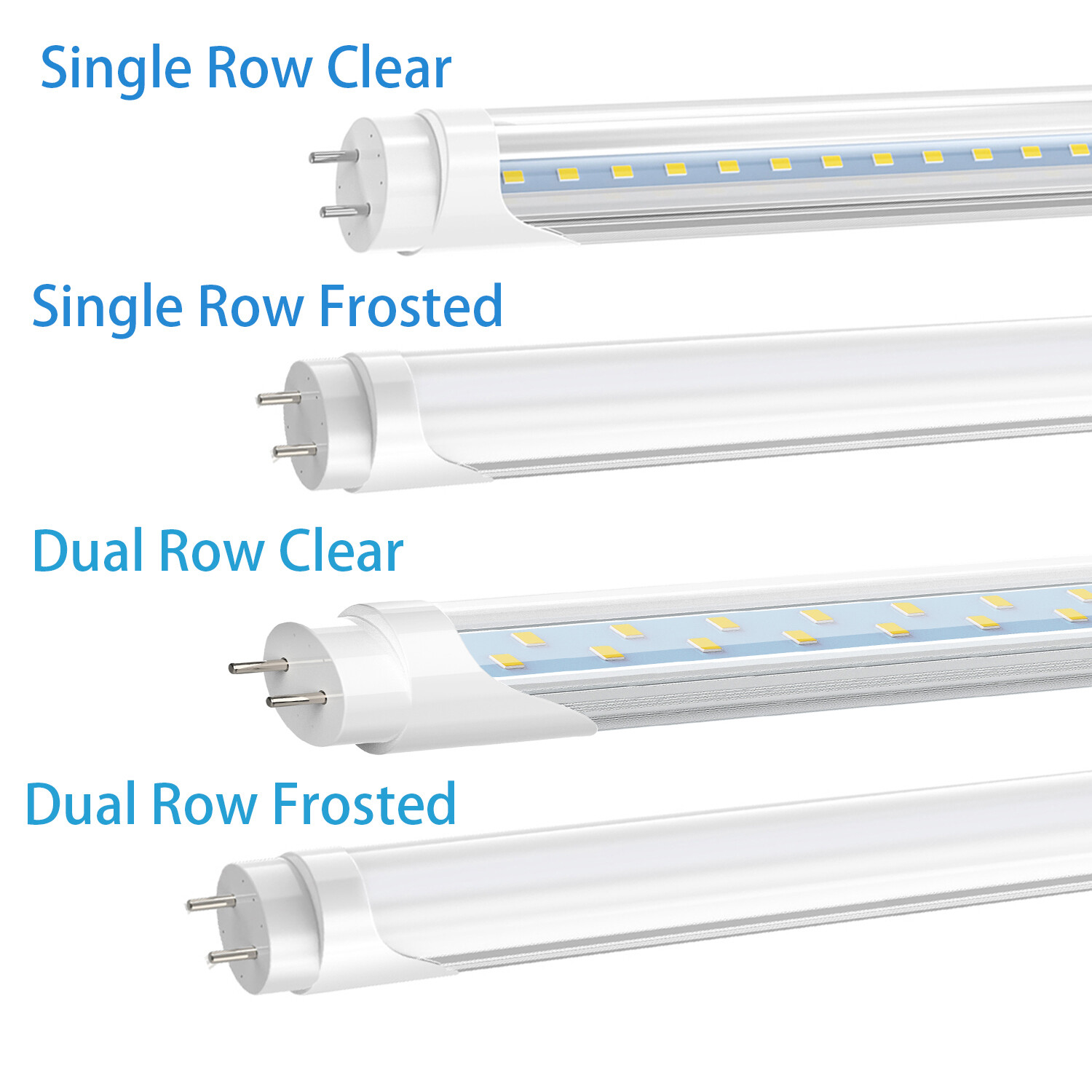 2FT 4FT LED Tube Lights Bulbs T8 G13 9W 22W 28W 60W LED Shop Light Bi Pin Garage