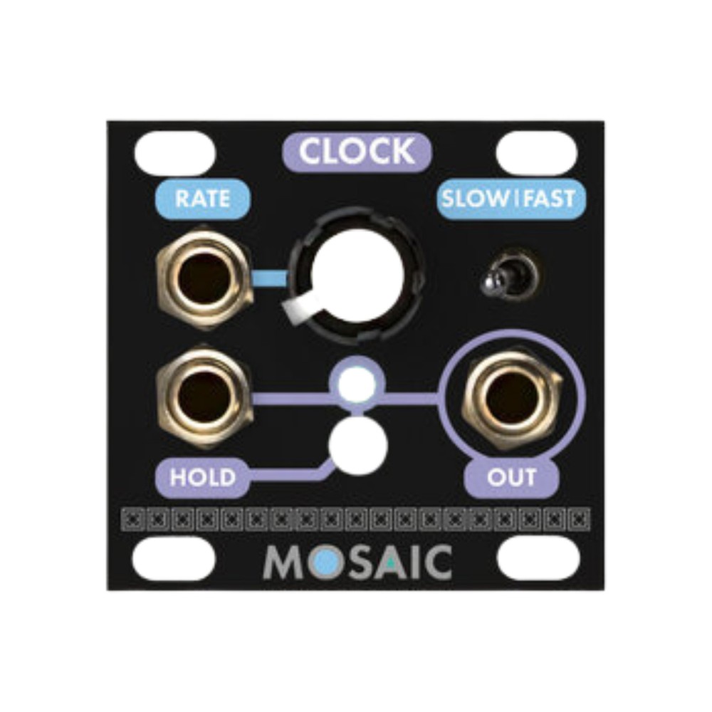 Mosaic Clock Eurorack Synth Module, Black